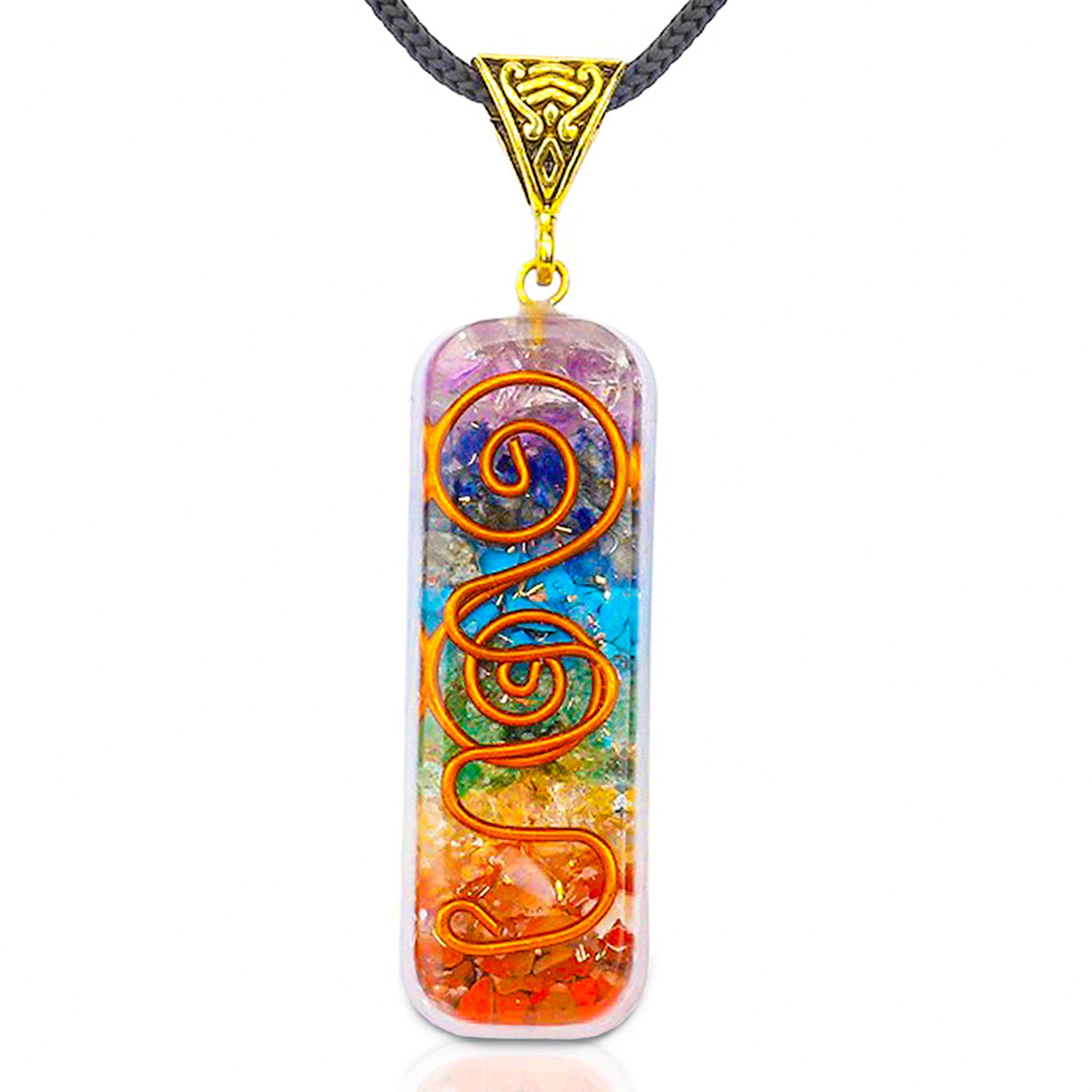 High Chi 7 Chakra Necklace Balance, Protection & Clear Perception