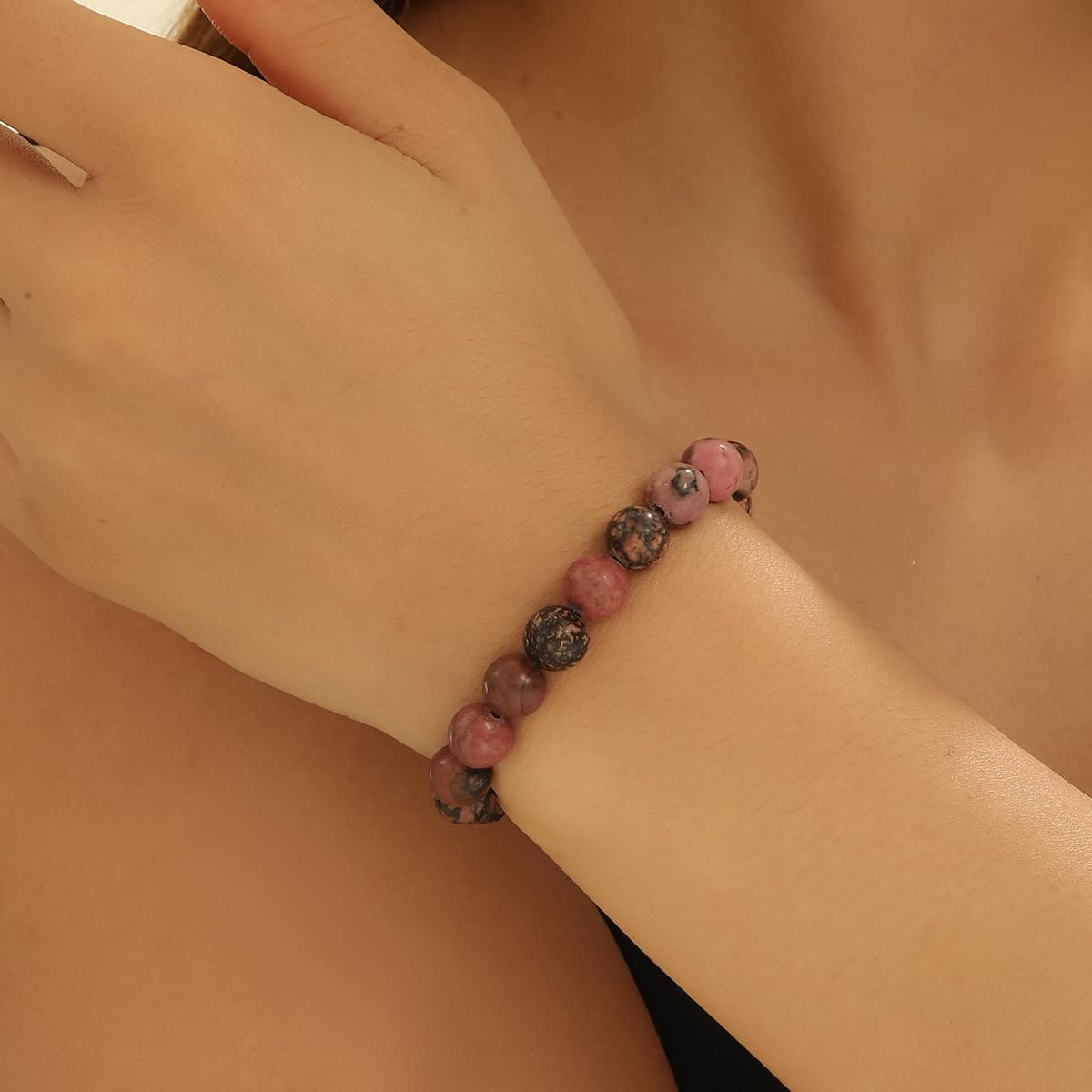 Rhodolite Crystal Bracelet