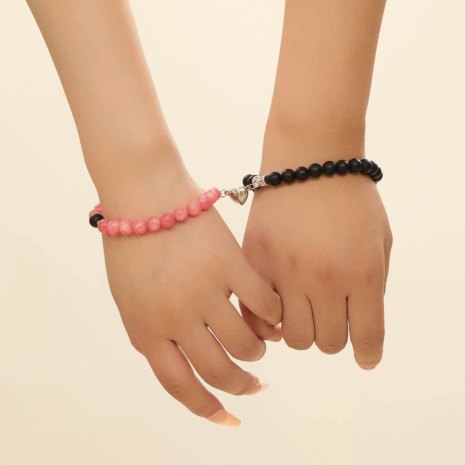 Pink and Black Couple Bracelet