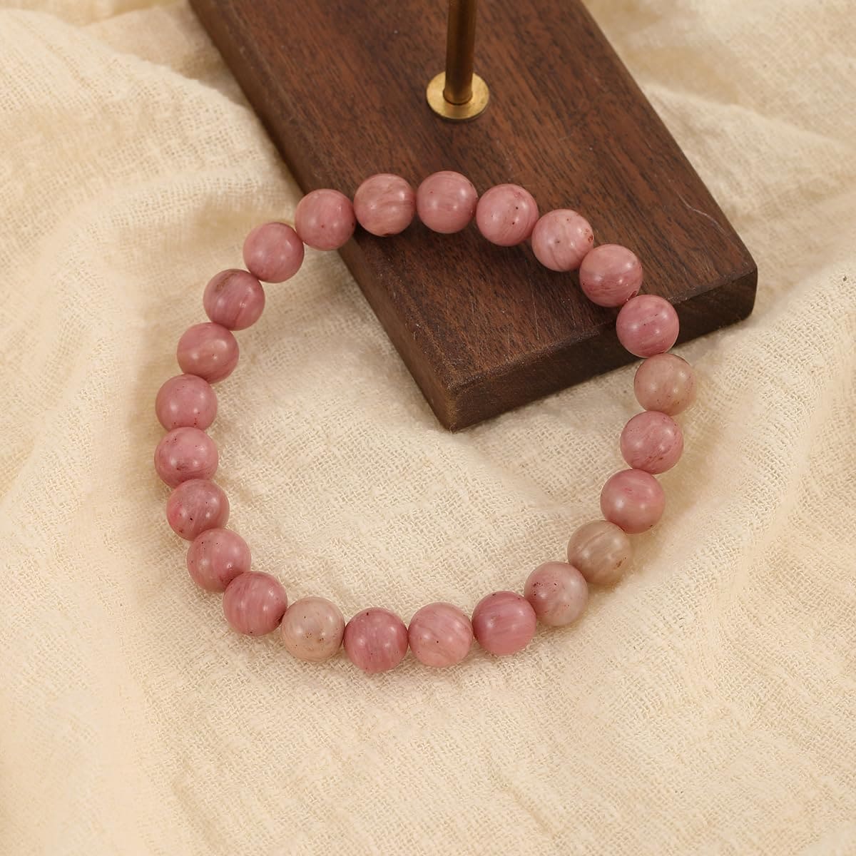 Rhodochrosite Crystal Bracelet