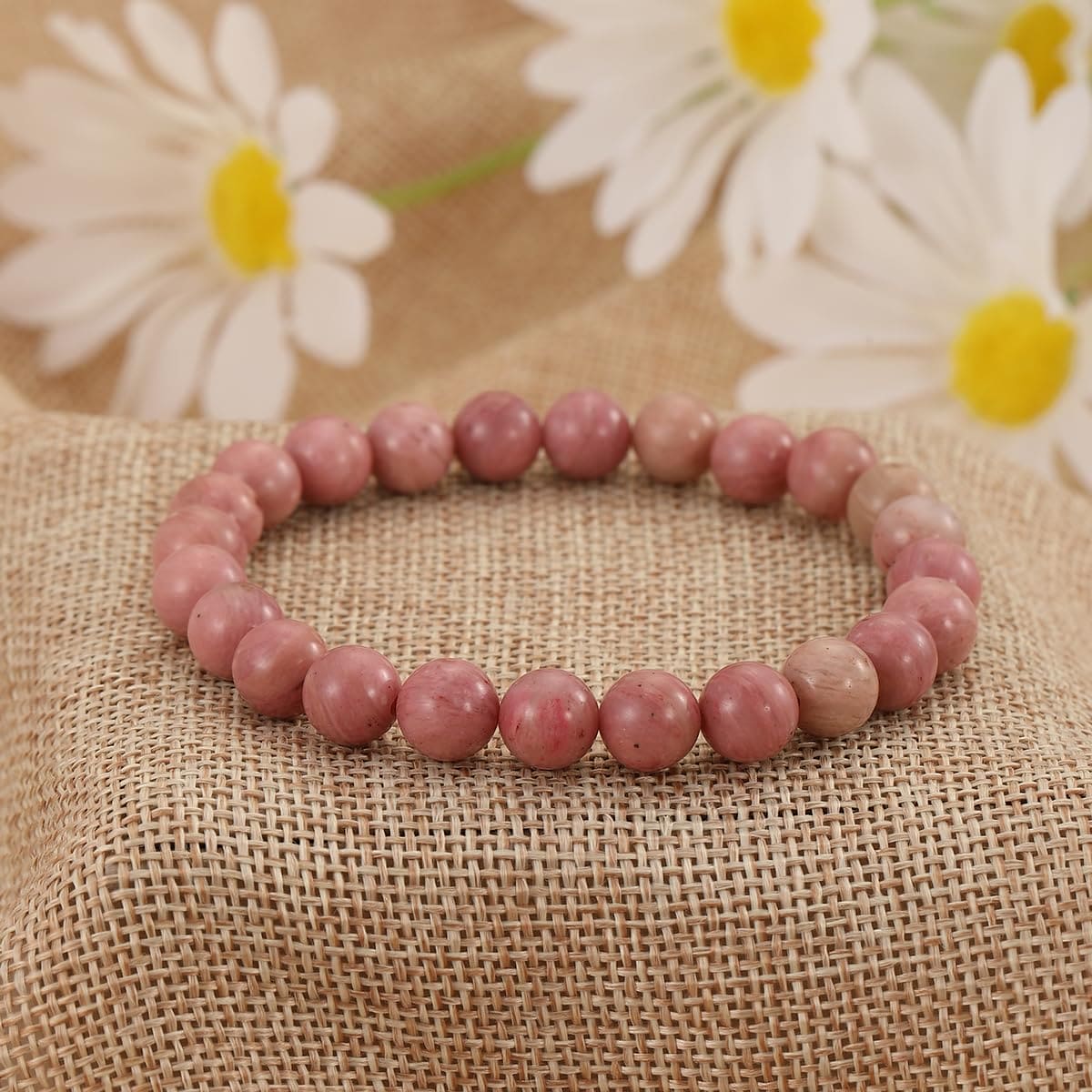 Rhodochrosite Crystal Bracelet