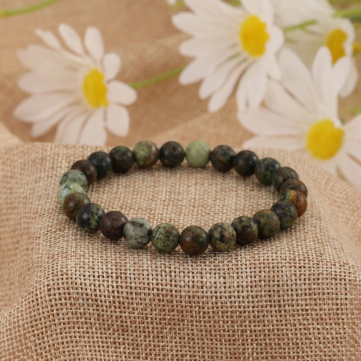 African Turquoise Crystal Bracelet