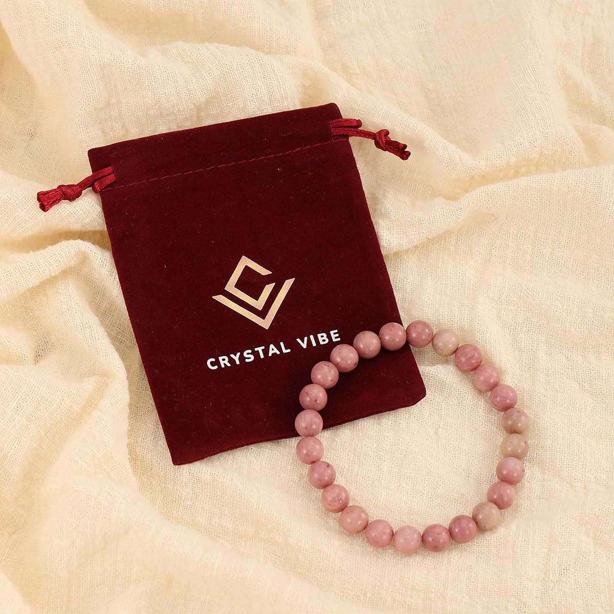 Rhodochrosite Crystal Bracelet